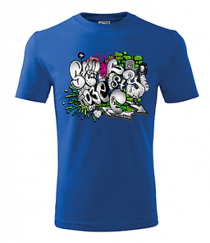 New Colour Fashion S - XXL Graffiti Print Gift Men T shirt