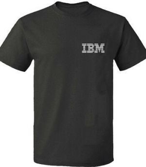 MEN FASHION IBM COMPUTERS T TEE SHIRT GILDAN PAPER THIN APPLE LOGO MAC