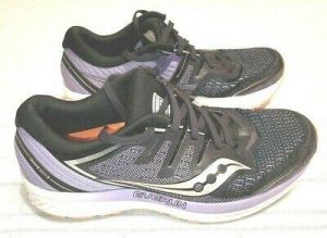 Saucony Guide ISO 2 Women's Size 8.5 Running shoes black / Purple Athletic