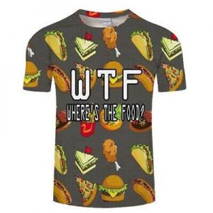 Fashion Women Men T-Shirt 3D Print Funny Delicious Temptations Short Sleeve Tops
