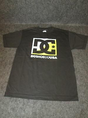 Mens Genuine DC Casual Fashion Skate Tee T-Shirt S M L XL XXL black/yellow DC18