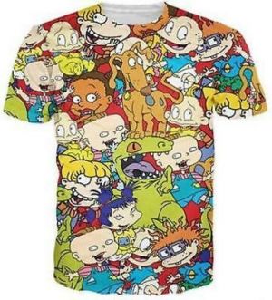 New Fashion Womens/Mens Funny  Cartoon Rugrats 3D Print Casual T-Shirt TOPS