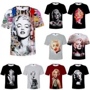 New Fashion Marilyn Monroe 3D Printed T-shirt Summer Men/Women Casual Sexy Tops