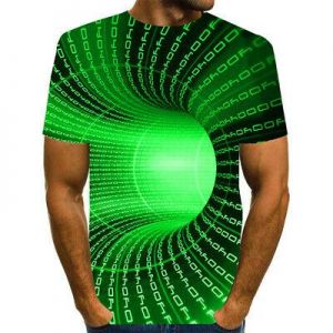 Fashion Men's Funny Graphic Tee 3D Printed T-shirt Casual Short Sleeve Tops Hot