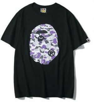 Bargain sales Fashion Men's Purple Monkey head Casual Sport Short sleeve T-Shirt Japan M-XXL