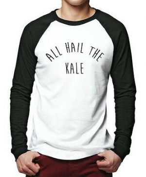 All Hail The Kale - Fashion Hipster Vegan Men Baseball Top