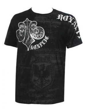 Bargain sales Men fashion Konflic NWT Men&#039;s Saint&#039;s Royalty Graphic Fashion MMA Muscle T-shirt