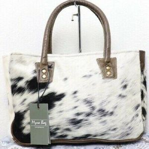 NEW Myra Bag COWHIDE Purse Bag Leather Top Handle Tote Medium Vintage Fashion