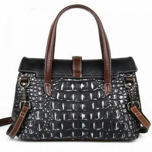 100% Genuine Leather Women Crocodile Handbags Tote Cross Body Shoulder Bags