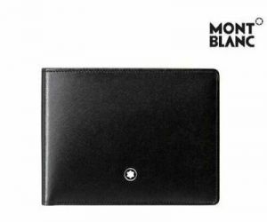 [MONT BLANC] 14548 Men's Meisterstück Leather Wallet 6cc Black
