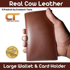 Real Cow Leather Large Size Luxury Men's Wallet & Credit card Holder HANDMADE
