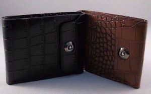 Men’s Bi-fold Textured Leather Credit/ID Card Note Holder Money Wallet