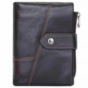 Fashion Retro Leather Men's wallet  retro Card business leisure  clutch Purse