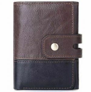 Men's Vintage Genuine Leather Wallet RFID Money Card Holder Purse Clutch ID