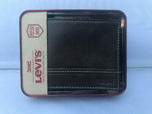 Levi's Men's Bifold Leather Wallet Brown 31LP220018 RFID Blocking New