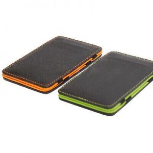 US_ Mens Fashion Faux Leather Magic Credit Card ID Money Clip Slim Wallet Holder