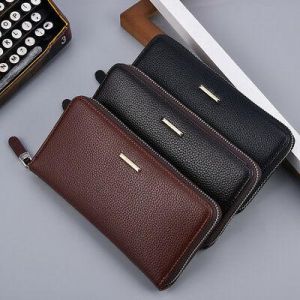 Men’s women Quality Top Leather money Long Wallet Credit Card Holder Purse