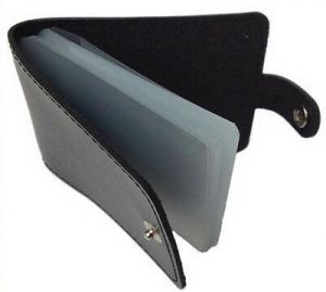 NEW BLACK MENS GENTS LUXURY SOFT LEATHER CREDIT DEBIT 14 FLIP CARD HOLDER WALLET