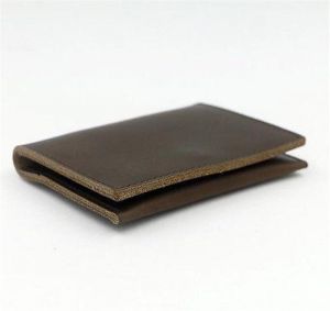 Men's Wallet Genuine Leather Simple Handmade Bifold Purse Credit Card Billfold