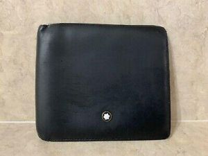 Montblanc 8cc Leather Men's Wallet - Black