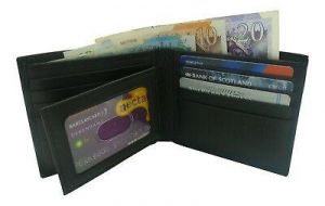 Streeze RFID Mens Real Leather Wallet in Gift Box Black and Brown