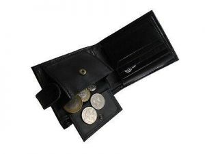 Men's Tri fold Textured Leather Wallet ID Card Holder Note Case RFID Block Proof