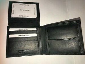 MEN'S GENUINE LEATHER WALLET WITH COIN POCKET AMBANC BRAND ( MODEL 307 )