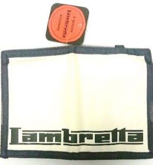 Men's Bi-Fold White Nylon Wallet Credit Cards Money Holder LAMBRETTA