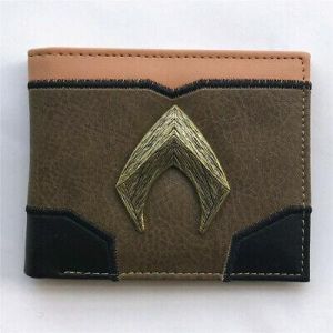 Anime Aquaman Men's Wallet Bi-Fold Card Holder Wallet Case Money Clip purse gift