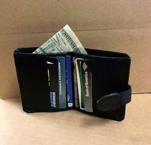Men&#039;s / Women&#039;s Genuine Leather Money & Wallet ID Card holder Bifold