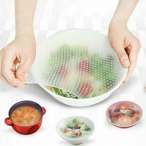Seal Food Fresh Food Silicone Kitchen Tool Gadgets Plastic Wrap Vacuum Reusable