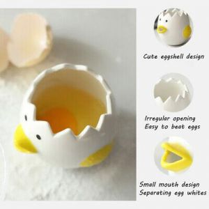 Home Ceramic Egg Separator Yolk White Separator Kitchen Gadgets Baking Tool