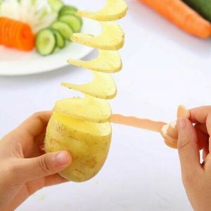Bargain sales Gadgets Carrot Cucumber Potato Rotate Spiral Slicer Home Gadgets Vegetable Cutter_ec