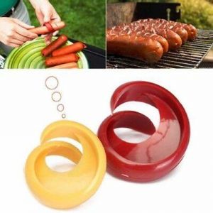 2Pc/set Plastic Spiral Hot Dog Sausage Cutter Slicer Kitchen Gadgets ljfd