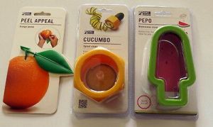 Bargain sales Lot of 3 NEW Kitchen Gadgets Cucumber Spiral, Watermelon Slicer, Orange Peeler