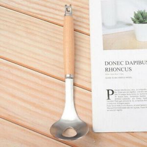 Bargain sales 1pc Kitchen Gadgets Meatball Spoon Meatball Maker Wood Handle 304 Stainless