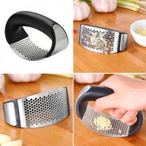 Bargain sales 2 In 1 Stainless Steel Garlic Press Crusher Chopper Bottle Opener Kitchen Gadget