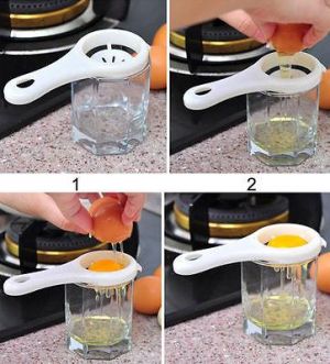 Bargain sales 2X  Egg Seperator Separator Kitchen Cooking  Gadget Sieve Tool_fe