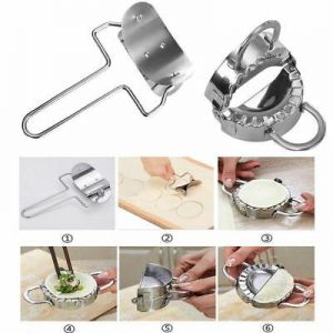 Bargain sales Stainless Steel Dumpling Maker Mould & Wraper Dough Presser Kitchen Gadget Tool