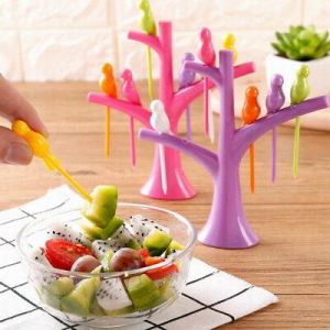 Kitchen Accessories Cooking Fruit Vegetable Tools Gadgets Fashion Fork Set Hot