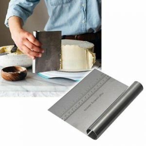 Bargain sales Dough Cake Stainless Steel Kitchen Pizza Flour Tool Cutter Gadget Scraper