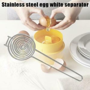 Bargain sales Gadgets Stainless Steel Egg Yolk Separator Divider Cooking Tool Kitchen Gadget Sweet