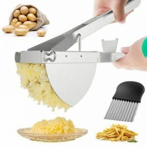 Stainless Steel Business Potato Ricer Masher Double Hole Design Kitchen Gadgets