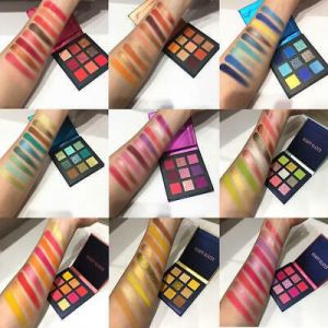 9 Color Yellow Beauty Glazed Makeup Eyeshadow Pallete Makeup Brushes Shimmer USA