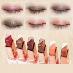 Korean Cosmetics Two Tone Makeup Eyeshadow Bar Pencil Pen Beauty Portable Stick