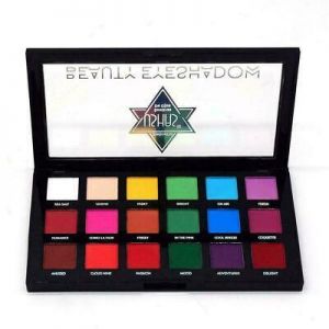 18 Shades Neon Eye Shadow Palette Powder Pigmente Matte Makeup Beauty G8W9