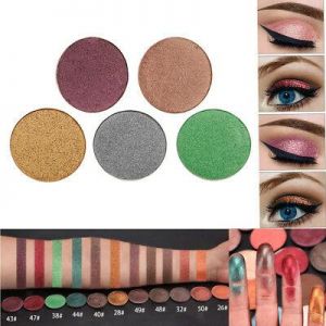 Compact Beauty Shimmer Eyeshadow Palette Cosmetic Eye Shadow Pigment Makeup