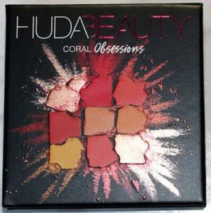 Huda Beauty Coral Obsessions Eyeshadow Palette NIB