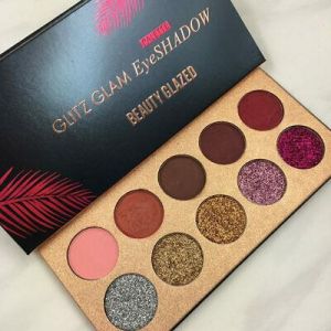 Beauty Glazed Glitz Glam Eyeshadow Palette - Glitter Matte 10 Shades