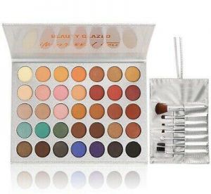 Beauty Glazed Eyeshadow Palette and Makeup Brushes  35 Colors (Single)